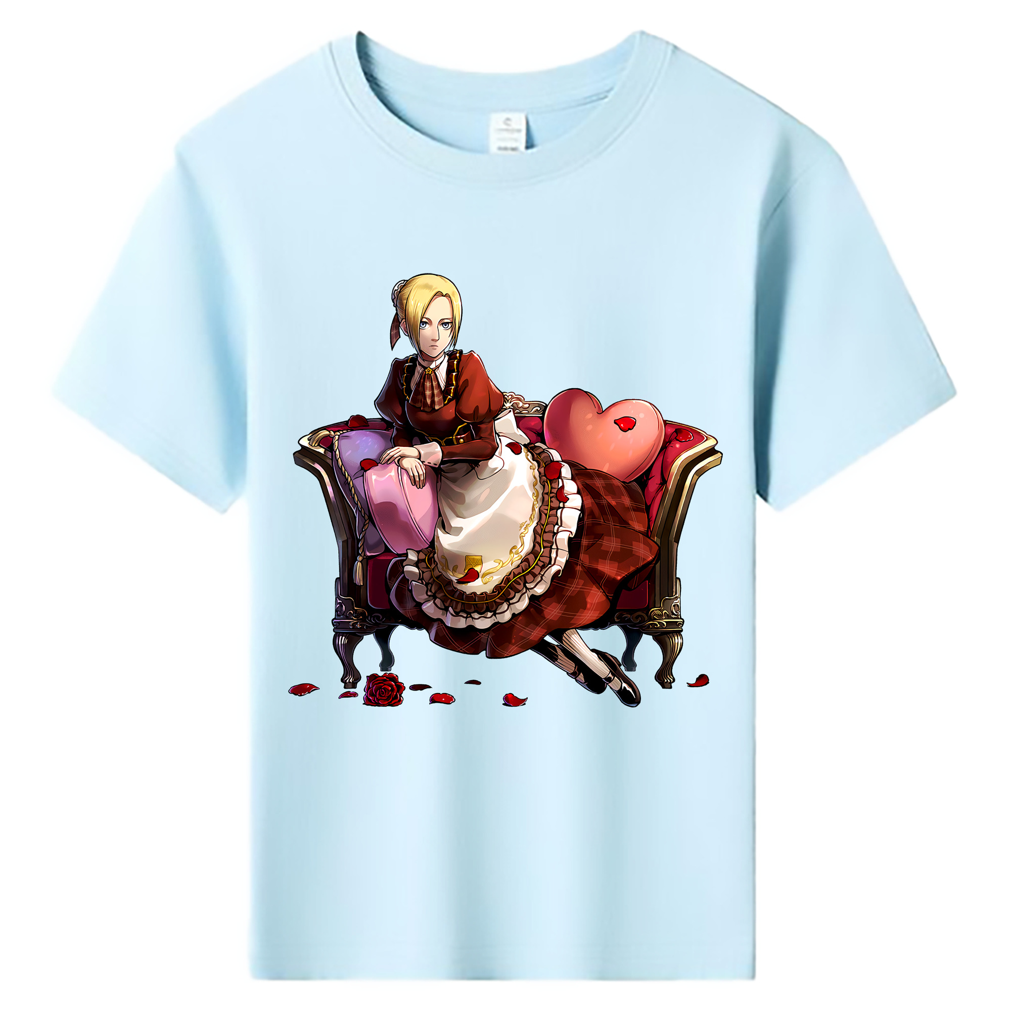 （画像用） 進撃の巨人 アニ・レオンハート Attack on Titan Annie Leonhart 綿100％キッズTシャツ（フロントプリント）